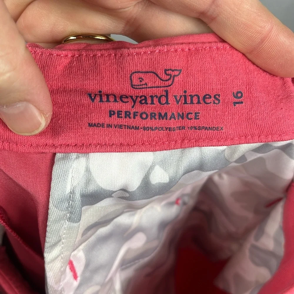 Vineyard Vines Boy’s Breaker Performance Pants‎ in Sailor Red (more of a pink).